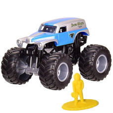 Монстр трак игрушка Bambi 3014A, с фигуркой человека, 10 см (3014A-1 Blue-RT)