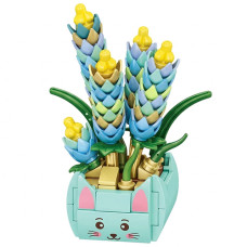 Конструктор суккуленты Bambi 33036-5, Цветы в вазе, 120 деталей (33036-5-RT)