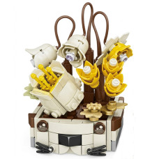 Конструктор суккуленты Bambi 33036-8, Цветы в вазе, 116 деталей (33036-8-RT)