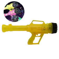 Бластер для мыльных пузырей Bambi 3939-136 A Y с подсветкой, Желтый (3939-136 A Yellow-RT)