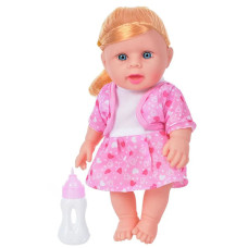Кукла с бутылочкой Bambi 396M со светлыми волосами, 29 см, Белый (396M White-RT)