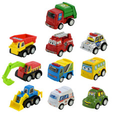 Набор машинок Bambi 5857, Mini Cartoon Car, 10 шт. (5857-RT)