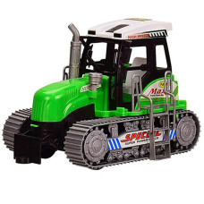 Трактор игрушка Bambi 668 G инерционный, 20.5 см, Зеленый (668 Green-RT)