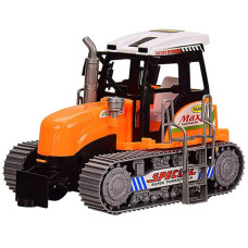 Трактор игрушка Bambi 668 I инерционный, 20.5 см, Оранжевый (668 Orange-RT)