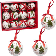 Елочные шары Bambi 75-195А пластиковые, 12 штук в наборе, 7 см (75-195А-RT) Елочные шары Bambi 75-195А пластиковые, 12 штук в наборе, 7 см (75-195А-RT)