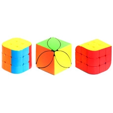 Головоломка Кубик Рубика Bambi 7781 P с тремя кубиками разной формы (7781-RT)