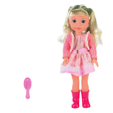 Музыкальная кукла с расческой Bambi 8898 P, Розовый (8898 Pink-RT)