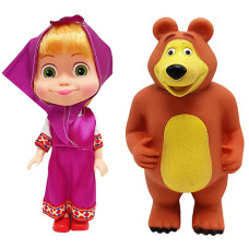 Кукла Маша и медведь Bambi 8899-15 V фиолетовый, 18 см (8899-15 Violet-RT)