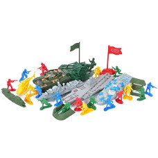 Солдатики с техникой Bambi 8899-49-50 K пластмассовые, Вид 2 (8899-49-RT)