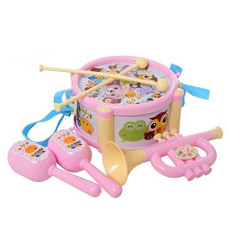 Детский набор музыкальных инструментов Bambi 890-25 P Розовый (890-25 Pink-RT)