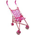 Коляска трость для куклы Bambi 9302 W-15 S с поворотными колесами, Сердечки (9302 W-15-RT)