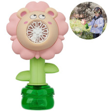 Генератор мыльных пузырей на аккумуляторе Bambi BJC-5A, Flower Bubble Machine (BJC-5A Bear-Pink-RT)