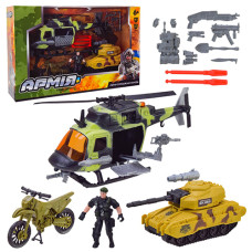 Набор военной техники Bambi BL2313 K, с фигурками и аксессуарами (BL2313-RT)