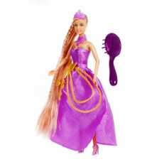 Кукла с расческой Bambi Defa 8195 V с белыми волосами, Фиолетовый (8195D Violet-RT)
