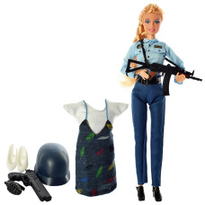 Кукла полицейская Bambi Defa 8388-BF B с аксессуарами, 29 см Синий (8388-BF Blue-RT)