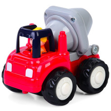 Бетономешалка игрушка Bambi HE7907, с подвижными деталями, 10 см (HE7907 Red-RT)
