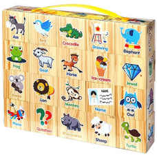 Детские мягкие кубики с картинками Bambi K13806 на английском языке, 20 шт. (K13806-RT)
