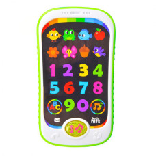 Интерактивный телефон для детей Bambi KH03-002 W на украинском Белый (KH03-002(White)-RT)