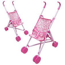 Коляска трость для куклы Bambi M 0348 H Заяц, Розовый (M 0348-3-RT)