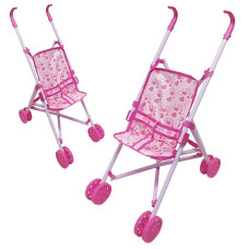 Коляска трость для куклы Bambi M 0348 P Сердце, Розовый (M 0348-1-RT)