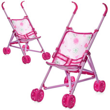 Коляска трость для кукол Bambi M 0348 S Клубничка, складная 58х13х13х см (M 0348-4-RT)