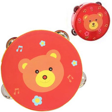 Бубен детский деревянный Bambi MD 0367-1 B Мишка, диаметр 15 см (MD 0367-12-RT) Бубен детский деревянный Bambi MD 0367-1 B Мишка, диаметр 15 см (MD 0367-12-RT)