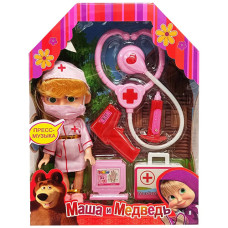 Кукла Маша доктор Bambi MS-102 B с аксессуарами, Розовый (MS-102 Pink-RT)