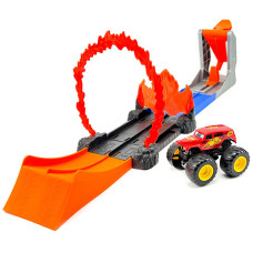 Автотрек с машинкой Bambi MS44, Monster Trucks (MS44 Red-RT)
