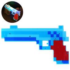 Пистолет светящийся Bambi MW2221 B с музыкой Minecraft, Синий (MW2221 Blue-RT)