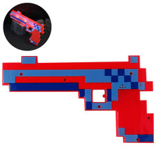 Пистолет светящийся Bambi MW2221 R с музыкой Minecraft, Красный (MW2221 Red-RT)
