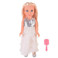 Кукла со светлыми волосами Bambi PL-521-1807 W с расческой Beauty Star, 42 см, Вид 1 (PL-521-1807B White-RT)