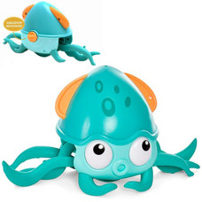 Заводная игрушка для ванны Bambi QC23Y T Осьминог 2 в 1, Бирюзовый (QC23Y Turquoise-RT)
