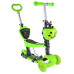 Детский самокат с сиденьем Bambi SC20139 G, со светящимися колесами (SC20139 Green-RT)