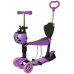 Детский самокат с сиденьем Bambi SC20139 V, со светящимися колесами (SC20139 Violet-RT)