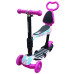Детский самокат с сиденьем Bambi SC20482 P, со светящимися колесами (SC20482 Pink-1-RT)