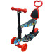 Детский самокат с сиденьем Bambi SC20482 R, со светящимися колесами (SC20482 Red-RT)