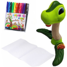 Детский проектор для рисования Bambi SE-123 G с фломастерами, Вид 2 (SE-123 Light Green-RT)