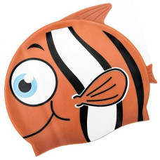 Детская шапочка для плавания Bestway Рыбка, размер S 3+, обхват головы ≈48-52 см, Оранжевый (IP-169500)