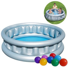 Детский надувной бассейн Bestway с шариками, Космический корабль, 152 см, 512 л (IP-170259)