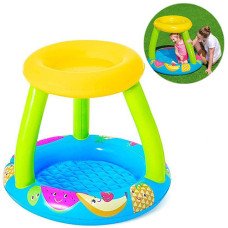 Надувной бассейн с навесом Bestway для малышей, Фрукты 94-76 см, 26 л (52331-INT)