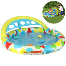 Надувной бассейн с водной подушкой Bestway для малышей,120х117 см, 45 л (52378-INT)