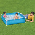 Детский каркасный бассейн Bestway квадратный, 122х122x30,5 см, 340 л (56217-blue-INT) Детский каркасный бассейн Bestway квадратный, 122х122x30,5 см, 340 л (56217-blue-INT)