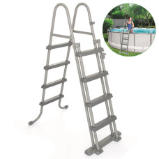 Лестница для бассейна 122 см Bestway с высотой бортика 122 см, складная (IP-175652)