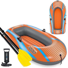 Надувная лодка 2-х местная Bestway с веслами и насосом, Kondor 3000 Raft set (IP-174490)