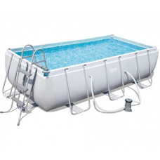 Каркасный бассейн Bestway с фильтром и лестницей, дозатор, 404х201х100 см, 6478 л (IP-170956)
