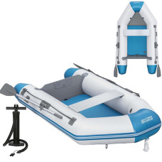 Лодка надувная двухместная с транцем Bestway с веслами и насосом, Caspian Elitee (IP-174907)