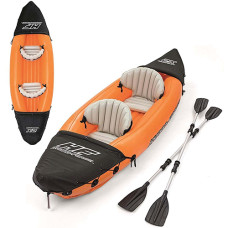 Надувная байдарка с веслами Bestway 321x88 см, Lite-Rapid X2 Kayak, Оранжевый (IP-170554)