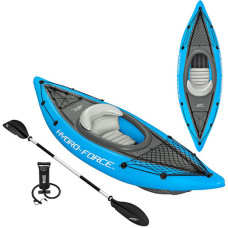 Каяк надувной одноместный Bestway, Cover Champion X1, 275x81 см, весло, ручной насос (IP-175250)