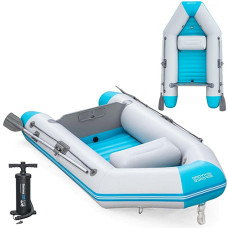 Лодка надувная двухместная с транцем Bestway с веслами и насосом, Caspian Elitee (IP-175256)