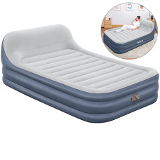 Надувная кровать с изголовьем Bestway двухспальная, 152х226x46 см (67923-INT)